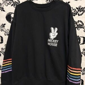Disney Black Mickey Mouse Sweatshirt 2XL